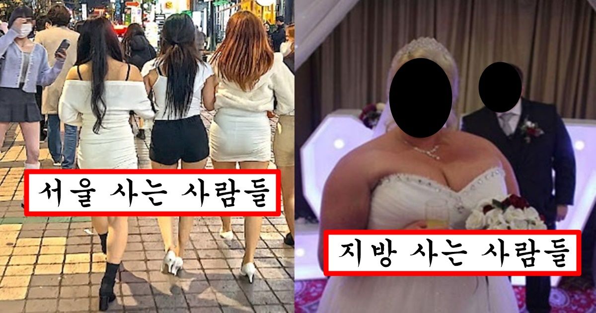 서울 사람들은 절대 모르는 경기 외곽이나 지방 사람들은 연애 6개월만 하고 결혼하는 소름돋는 이유