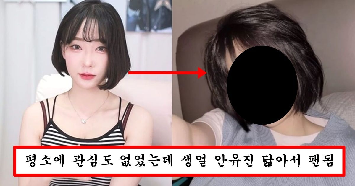 방송 꺼진 줄 모르고 화장 지워서 쌩얼 걸렸는데 오히려 예쁘다고 인기 떡상한 스트리머