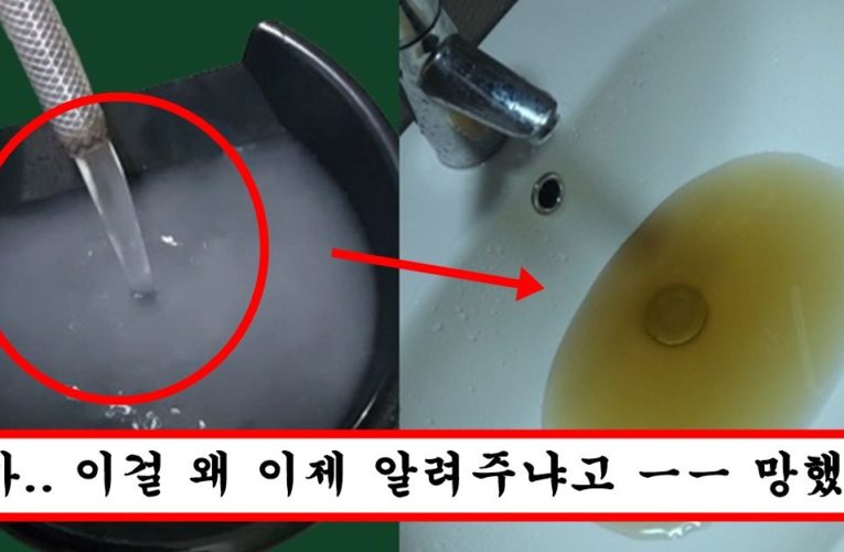 수돗물 온수 뿌옇게 나오는거 앎? 뜨거운 수돗물 절대 쓰면 안되는 이유