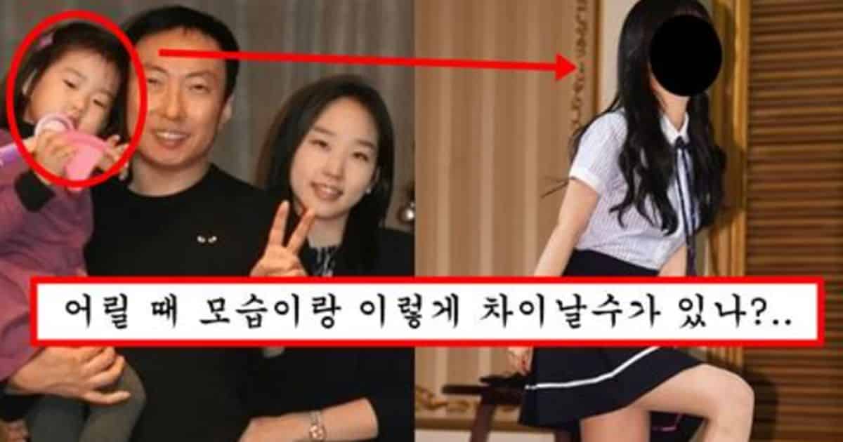 어릴때는 박명수 닮았더니 최근 존예 블핑 제니 되어버린 박명수 딸 민서 근황