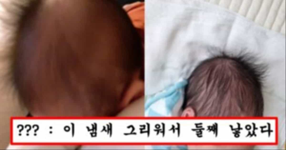 아기 정수리 냄새 맡으면 생기는 신기한 몸의 변화