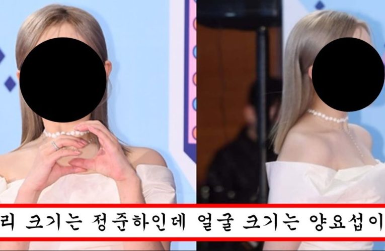 머리통이랑 얼굴 차이 심해서 윤곽한거 아니냐고 오지게 까이고 있는 더글로리 배우