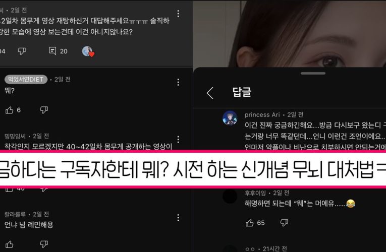 먹었서연 다이어트 영상 몸무게 재탕하고 선넘는 대처 논란