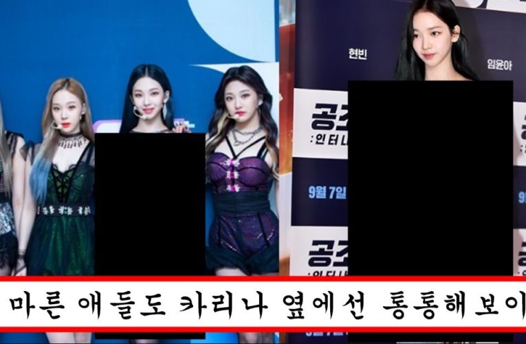 본인 옆에 선 여자 아이돌들 비만인 만들어서 아이돌계의 무덤이라 불리는 카리나 몸매