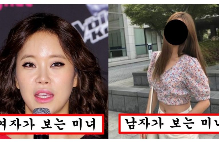 여자들은 못생겼다고 욕하지만 남자가 볼 때는 존예라고 난리칠 정도인 여자 외모
