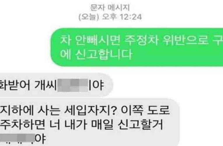 주정차 위반자의 최후