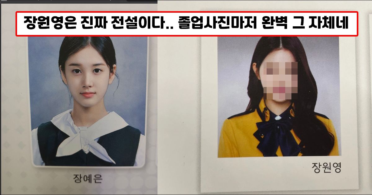 이번에 뜬 아이돌 졸업사진들