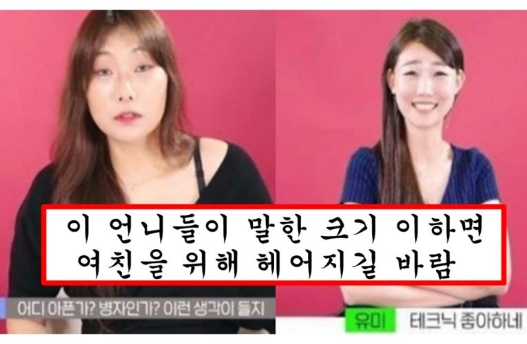 여자들이 대놓고 말은 못하지만 작은 남자랑 했을때 느낀다는 감정