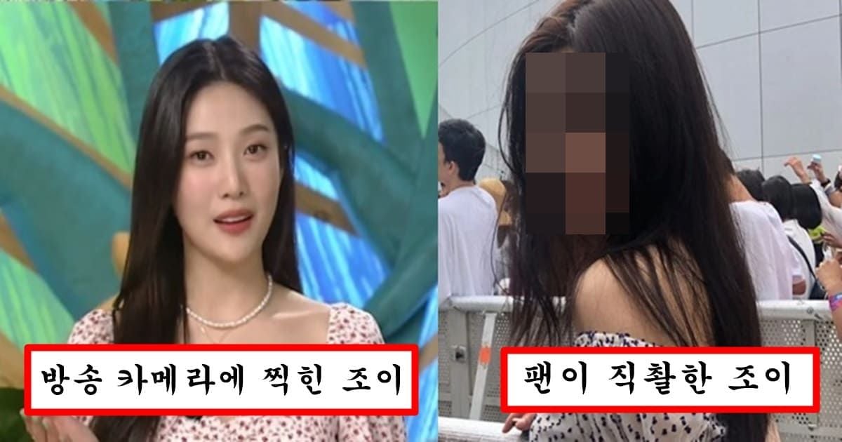 카리나,장원영 실물 예쁜척 하는거 보기 싫다며 팬이 올려버린 조이 실물 레전드