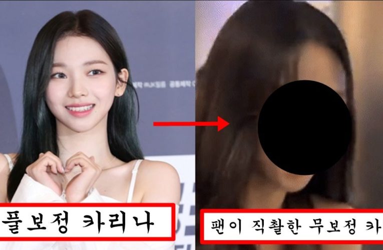 “김태희,한가인 선배님은 평범한 얼굴 아닌가요?” 오늘자 최초 공개된 카리나 무보정 실물 근접 영상
