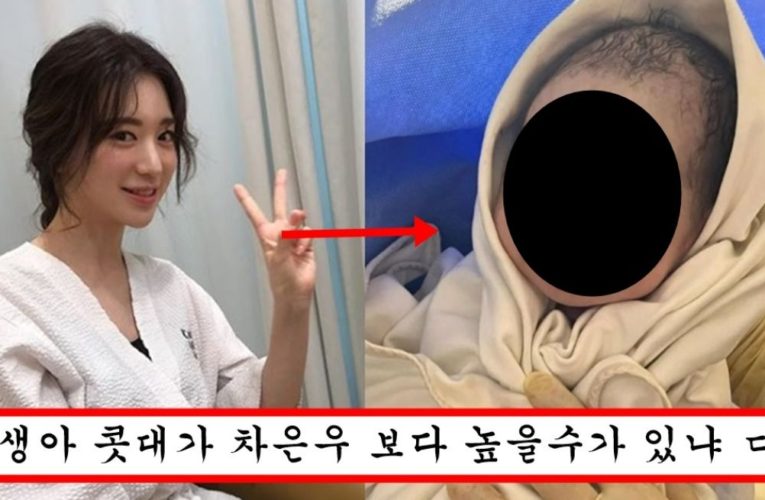 자연 미인이라던 얼짱 출신 인플루언서가 출산했을 때 아이 얼굴