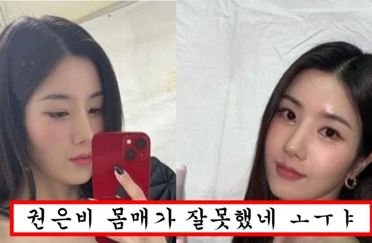 너무 출렁거린다는 이유로 방통위 제재 들어오자 옷 꽁꽁 싸매고 인스타에 사진 올렸는데도 묵직함 다 드러난 권은비