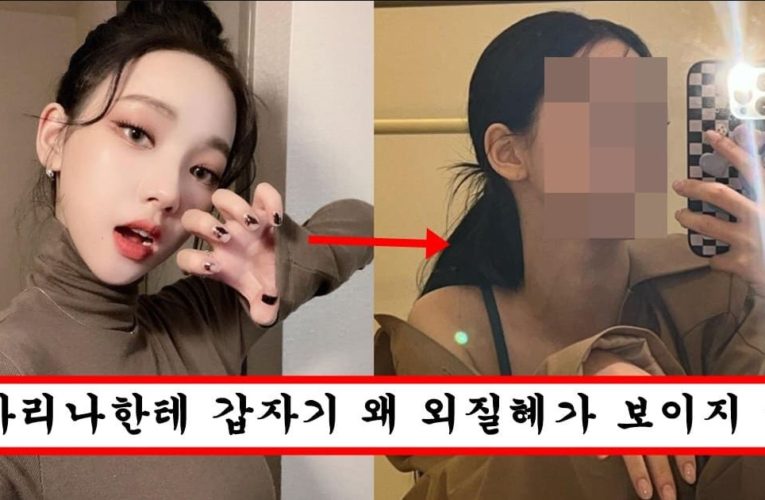 턱이 더 뾰족해져서 뭔가 의심되는 카리나 얼굴 근황