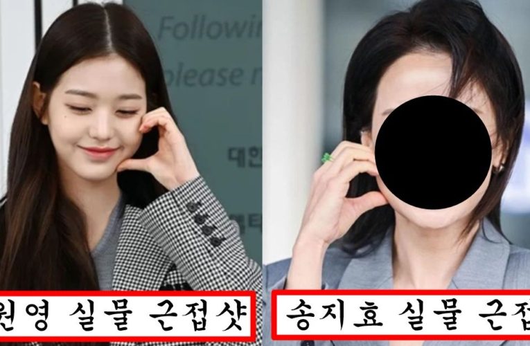 올해 나이 43살인데 웃음기 빼면 장원영보다 예쁘다는 송지효 실물 근접샷 미모