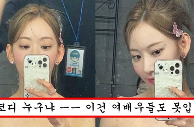 미성년자한테 너무 과감한 옷 입히는거 아니냐고 욕 먹고 있는 르세라핌 사쿠라 의상 수준