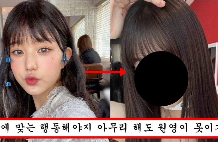 장원영이 앞머리 내리고 존예되자 바로 따라했는데 얼굴 크기 차이때메 대참사 나버린 안유진