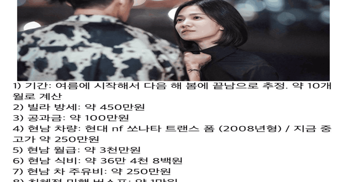 문동은이 복수하는데 든 총 금액ㄷㄷㄷ