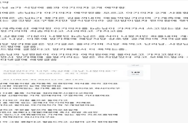 보배드림 난리난 맘카페 사건