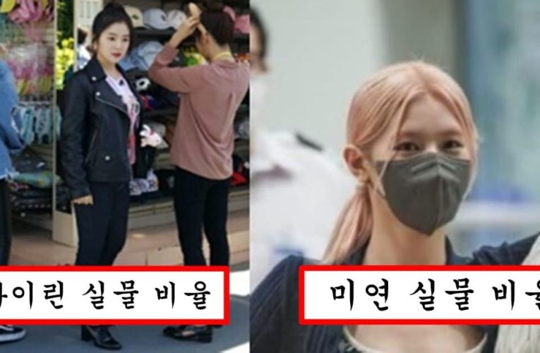 얼굴만 보면 비율 개좋을거 같은데 충격적이라는 아이린급 비율 여자아이들 미연 대참사