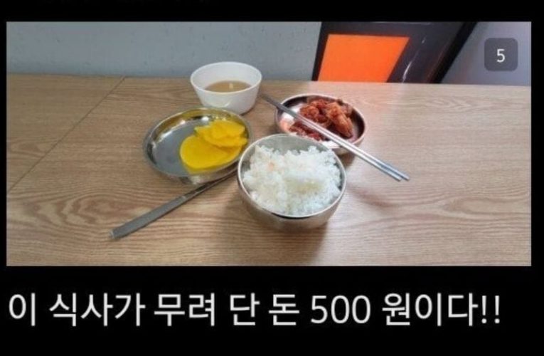 500원으로 하루 식비 해결하는 디시인 ㄷㄷ