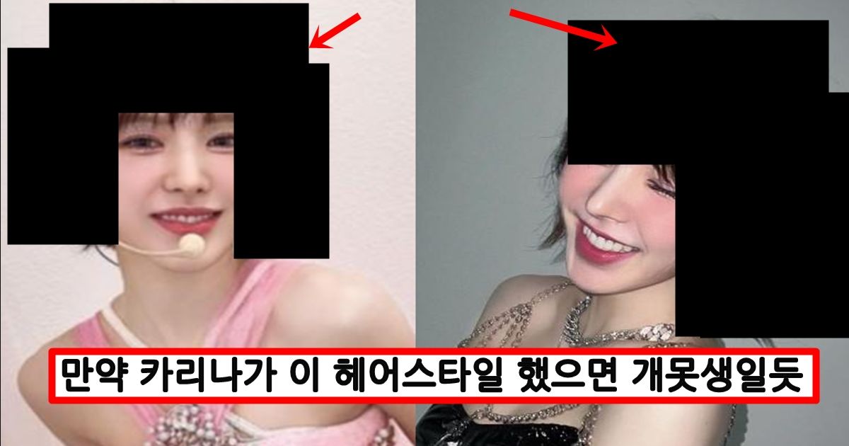 헤어 디자이너가 안티라서 일부러 망쳐놨는데 얼굴 때메 다 커버쳐서 떡상중인 윈터