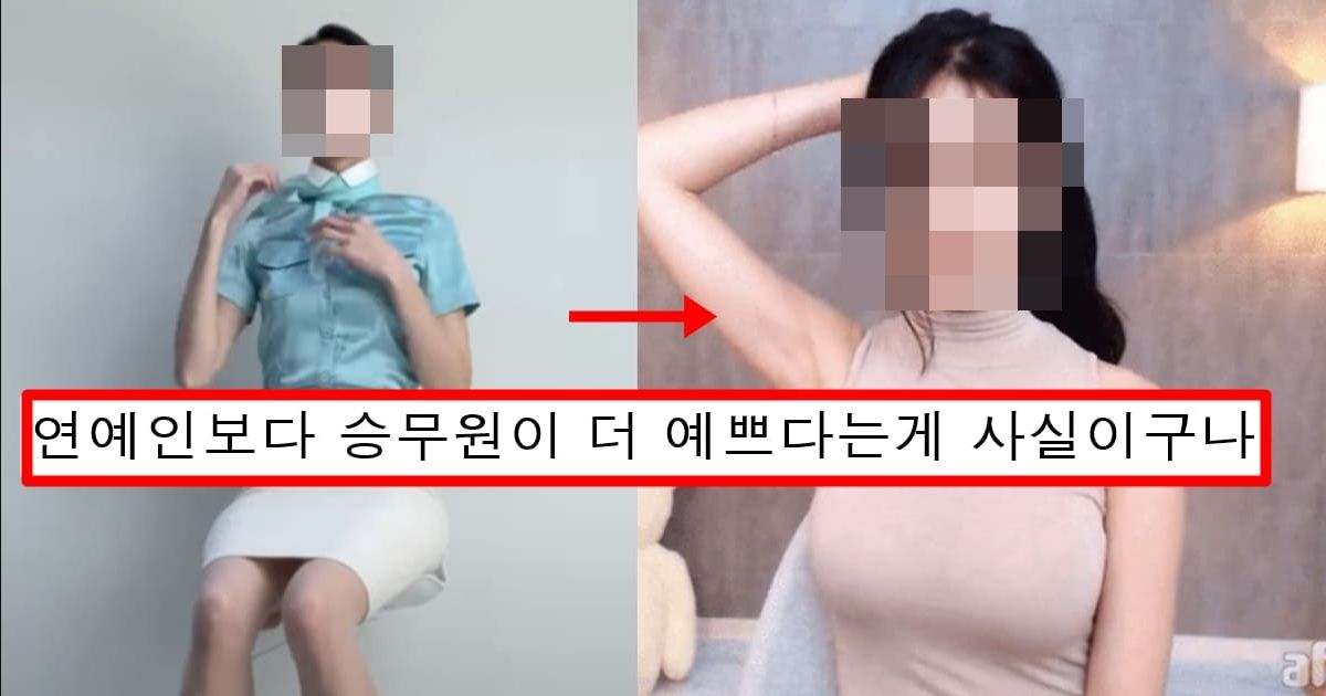 승무원 시절에 승무원들 사이에서는 평범한 얼굴이였는데 연예인들 사이에서 오히려 예쁜 얼굴이라는 여배우