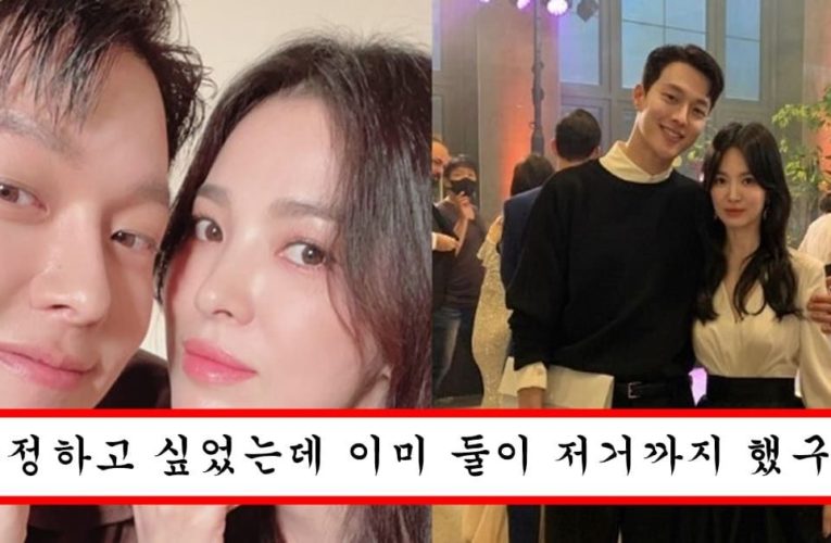 나이 40 이혼녀 이지만 20대 신인 배우 꼬셔서 연애하고 있다는 송혜교의 결정적 증거