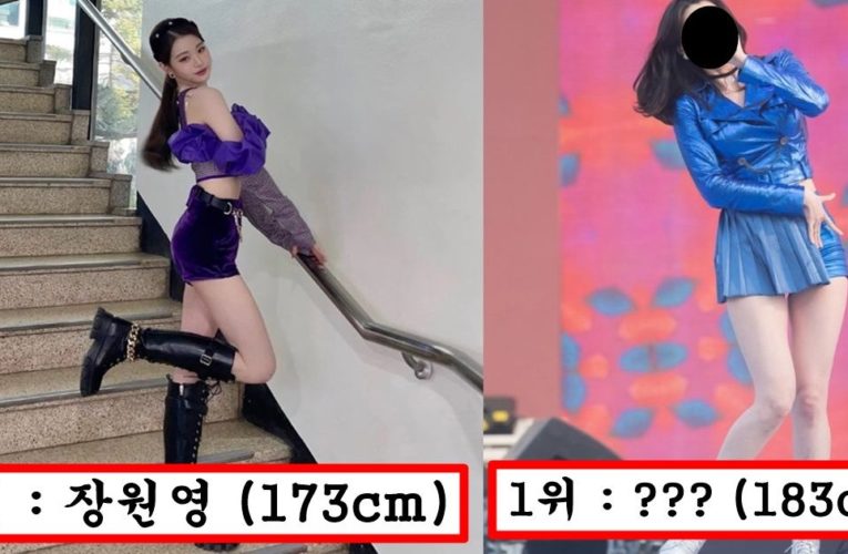 “여자 아이돌 키 전부 170cm 이하 아니였어?” 알고보면 충격이라는 최소 170cm 에서 183cm라는 요즘 아이돌 키(feat.안유진,카리나)