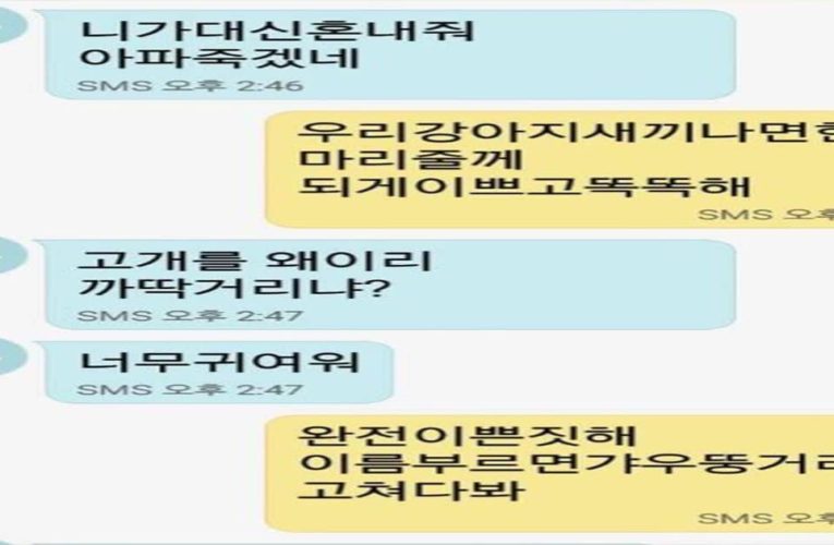 60대 아저씨 둘이 주고받은 문자 대화내용