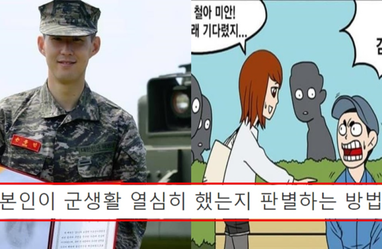 본인이 군생활 열심히 했는지 판별하는 방법