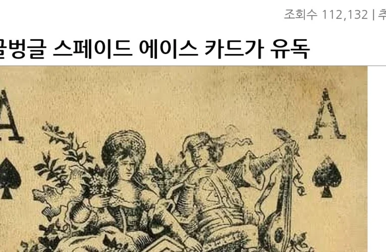싱글벙글 스페이드 에이스 카드가 유독 특별한 이유.jp