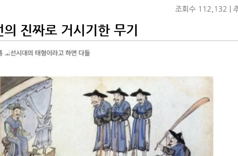 조선의 진짜로 거시기한 무기