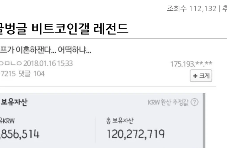 싱글벙글 비트코인갤 레전드